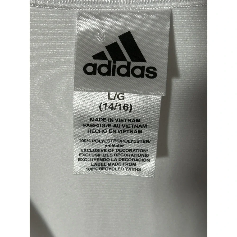 Adidas track jacket Youth large 14-16 New With Tag‎ Original Price $45